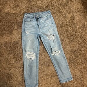 AE Women’s Distressed Straight Leg Jeans